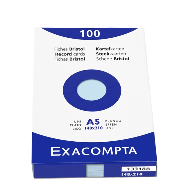 exacompta-karteikarte-blanko-a5-karton-205-g/m-blau-100-stueck