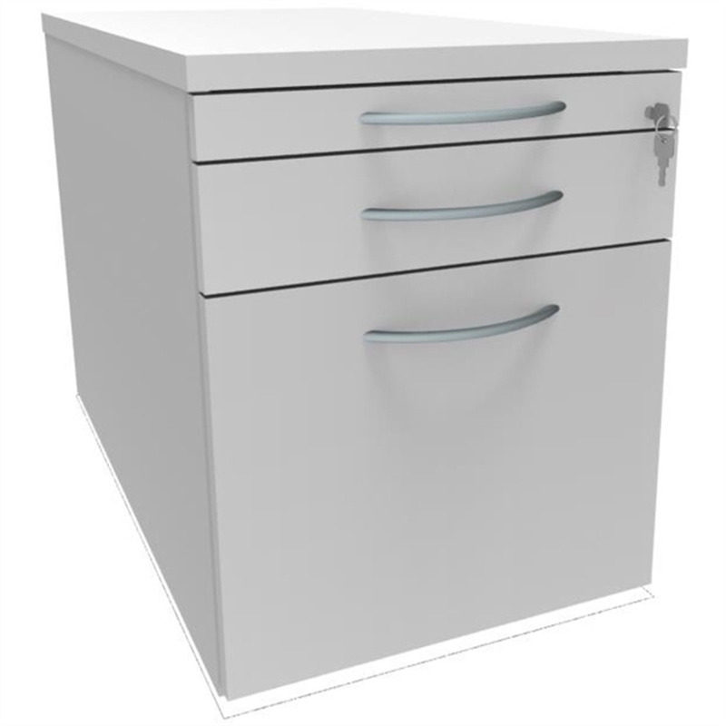 classicline-rollcontainer-all-in-one-1/2/6-440-x-800-x-540-mm-3-schubladen-diamantweiss