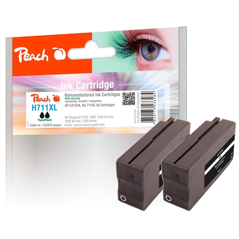 peach-doppelpack-tintenpatrone-schwarz-hc-kompatibel-zu-hp-no-711-cz133ae