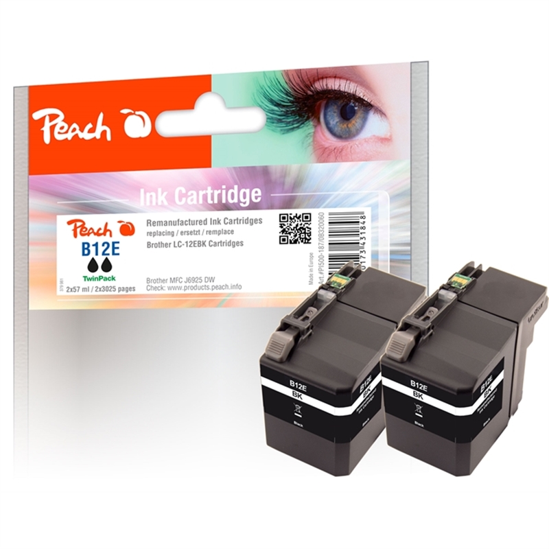 peach-doppelpack-tintenpatronen-schwarz-kompatibel-zu-brother-lc-12ebk-2
