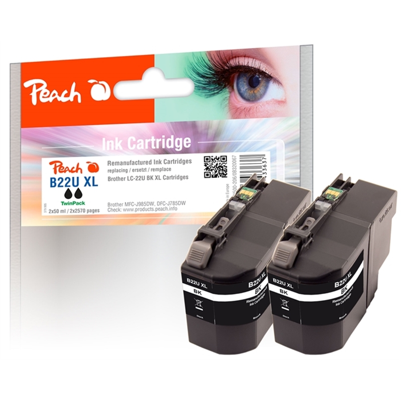 peach-doppelpack-tintenpatronen-xl-schwarz-kompatibel-zu-brother-lc-22uxl-bk-2