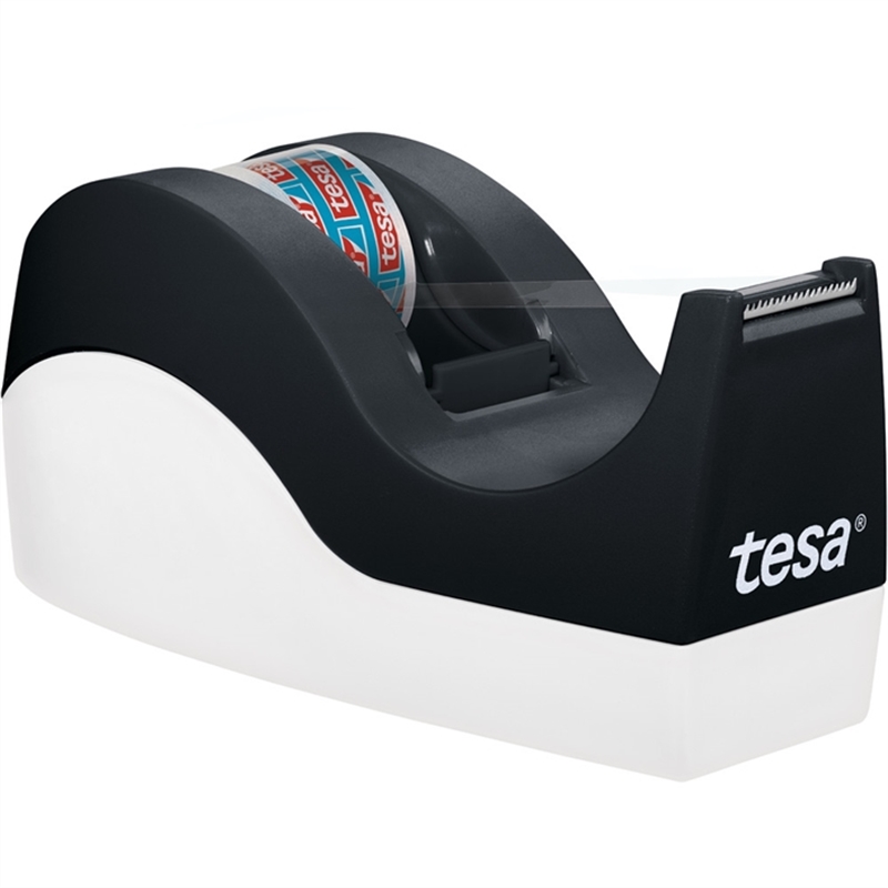 tesa-tischabroller-53914-bis-19-mm-x-33-m-schwarz-/-weiss