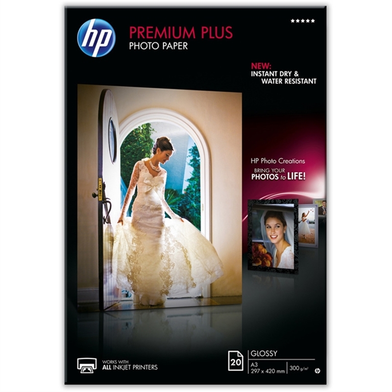 hp-inkjetpapier-premium-plus-photo-paper-a3-300-g/m-weiss-glaenzend-20-blatt