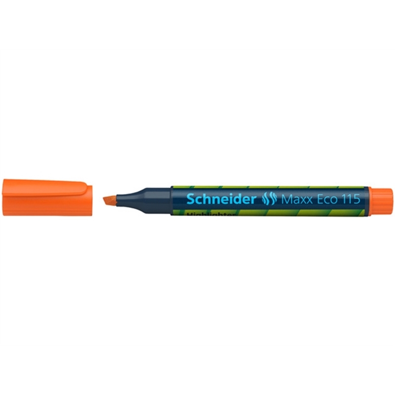 schneider-textmarker-maxx-115-nachfuellbar-keilspitze-1-4-mm-schreibfarbe-orange