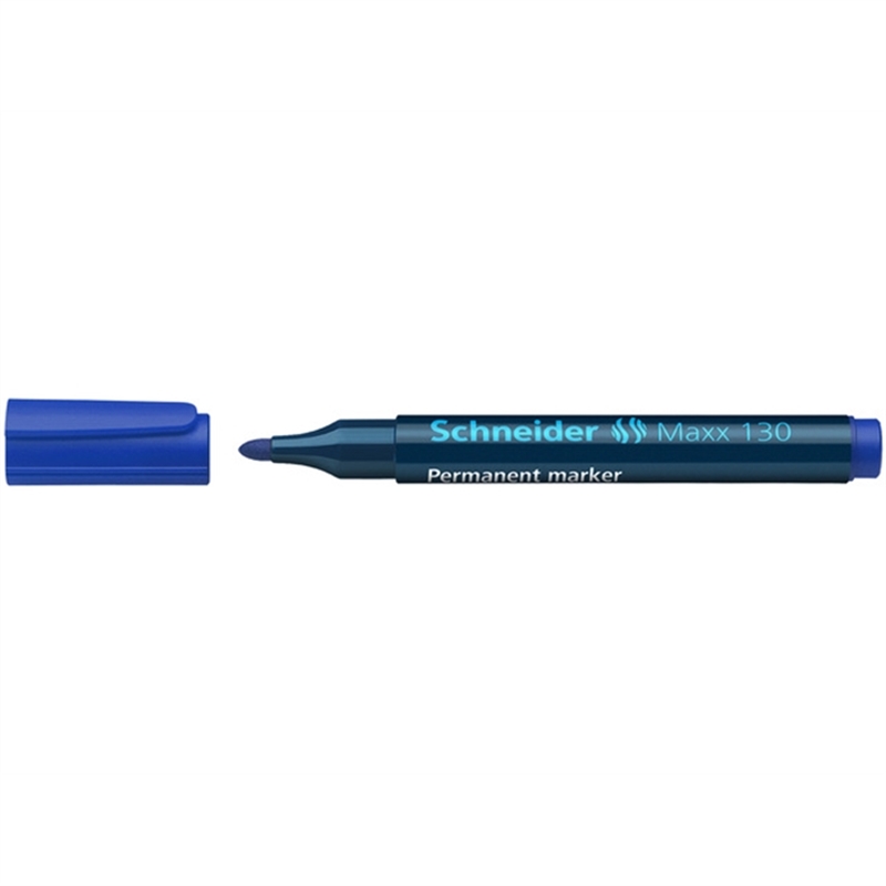 schneider-permanentmarker-maxx-130-rundspitze-1-3-mm-schaftfarbe-schwarz-schreibfarbe-blau