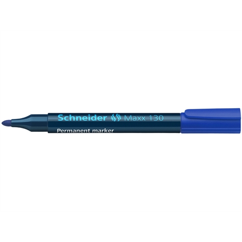 schneider-permanentmarker-maxx-130-rundspitze-1-3-mm-schaftfarbe-schwarz-schreibfarbe-blau