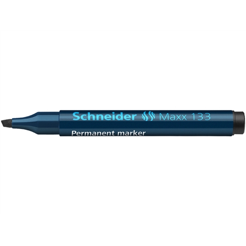 schneider-permanentmarker-maxx-133-nachfuellbar-keilspitze-1-4-mm-schaftfarbe-schwarz-schreibfarbe-schwarz