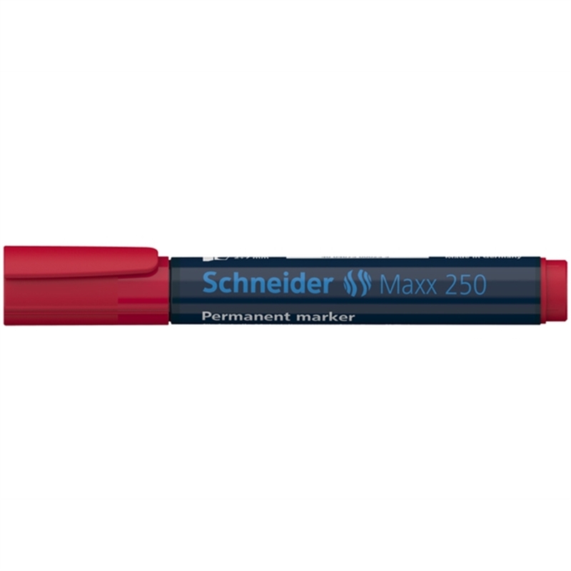 schneider-permanentmarker-250-nachfuellbar-keilspitze-2-7-mm-schreibfarbe-rot