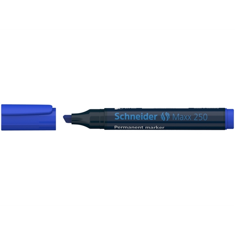 schneider-permanentmarker-250-nachfuellbar-keilspitze-2-7-mm-schreibfarbe-blau