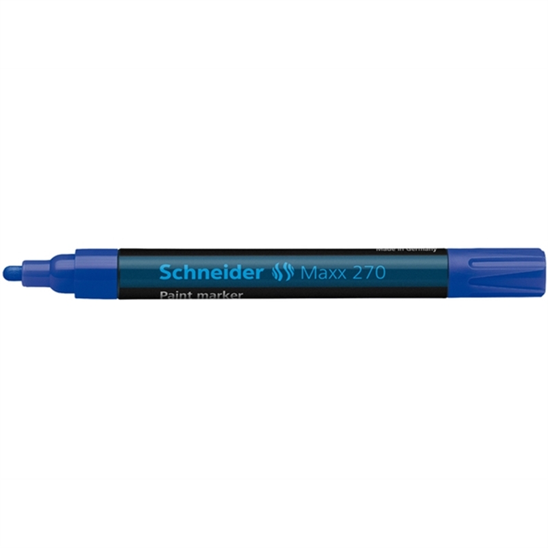 schneider-lackmarker-paint-marker-270-rundspitze-1-3-mm-schaftfarbe-schwarz-schreibfarbe-blau
