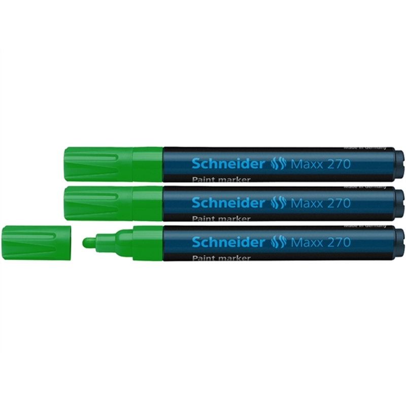 schneider-lackmarker-paint-marker-270-rundspitze-1-3-mm-schaftfarbe-schwarz-schreibfarbe-gruen
