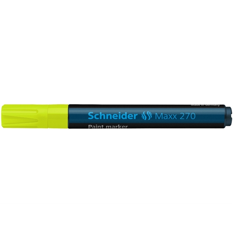 schneider-lackmarker-paint-marker-270-rundspitze-1-3-mm-schaftfarbe-schwarz-schreibfarbe-gelb
