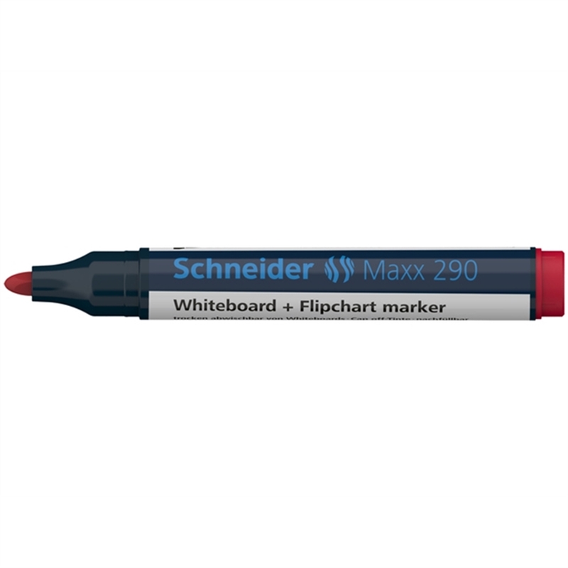 schneider-boardmarker-maxx-290-nachfuellbar-rundspitze-2-3-mm-schreibfarbe-rot