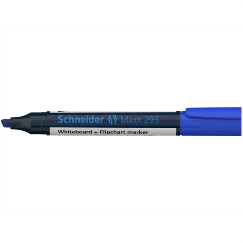 schneider-boardmarker-maxx-293-nachfuellbar-keilspitze-2-5-mm-schreibfarbe-blau