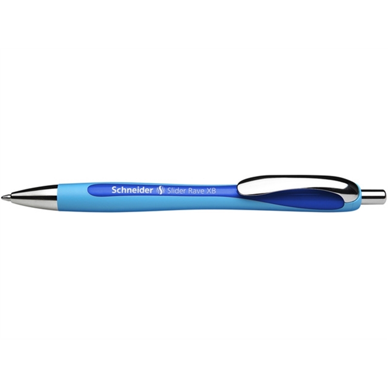 schneider-kugelschreiber-slider-rave-nachfuellbar-druckmechanik-xb-1-4-mm-schaftfarbe-blau/in-schreibfarbe-schreibfarbe-blau