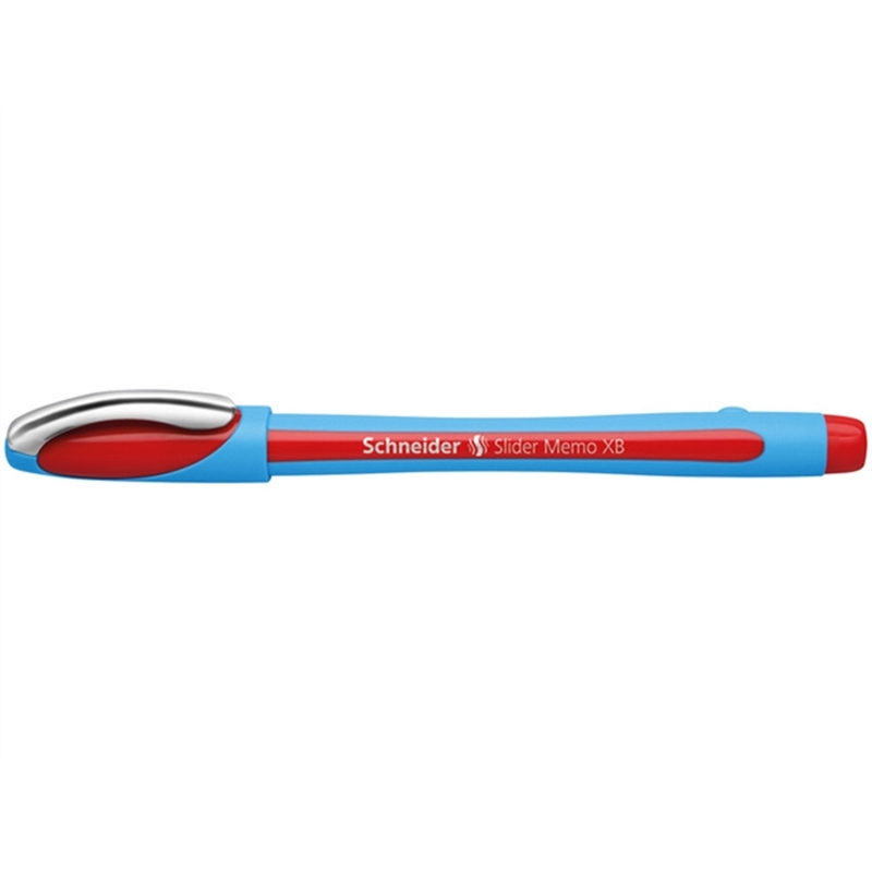 schneider-kugelschreiber-slider-memo-mit-kappe-xb-1-4-mm-schreibfarbe-rot