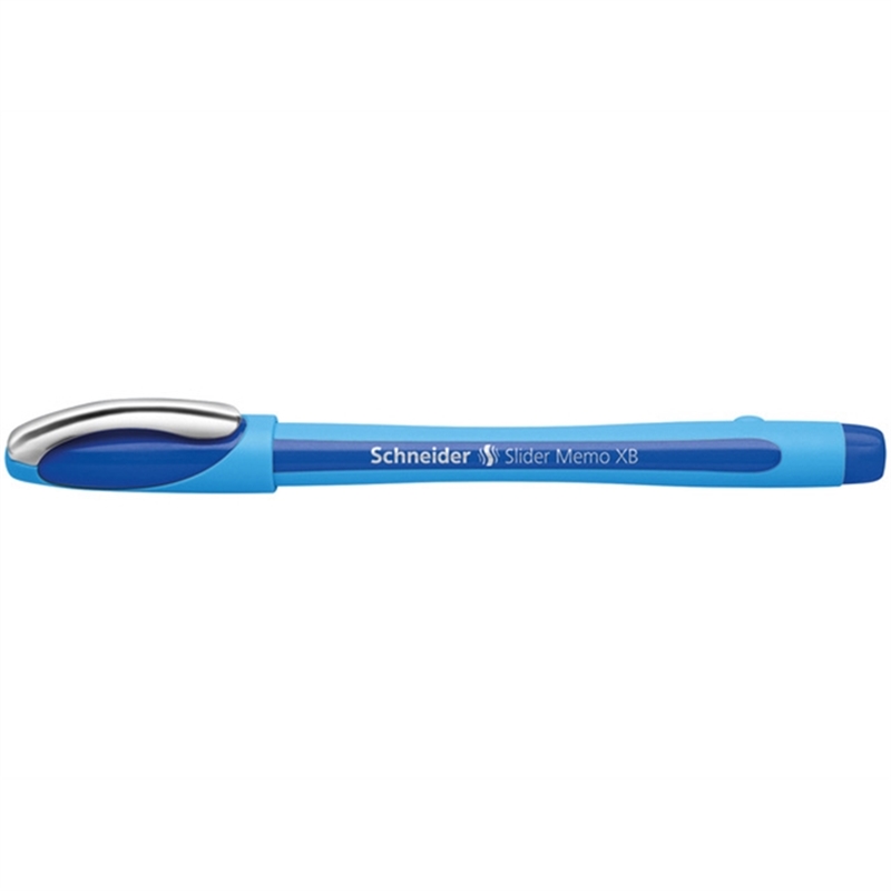 schneider-kugelschreiber-slider-memo-mit-kappe-xb-1-4-mm-schreibfarbe-blau