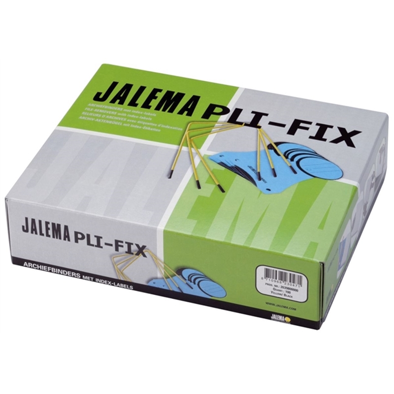 jalema-pli-fix-abheftbuegel-90mm-metall-kunststoffummantelt-gelb/sw-100-st-/pack