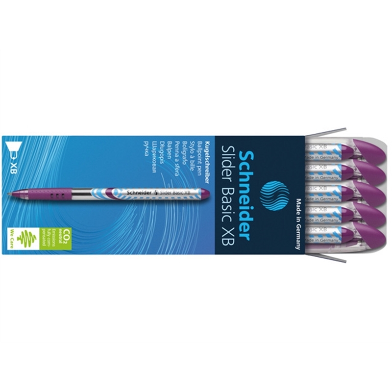 schneider-kugelschreiber-slider-basic-mit-kappe-xb-0-7-mm-schreibfarbe-violett
