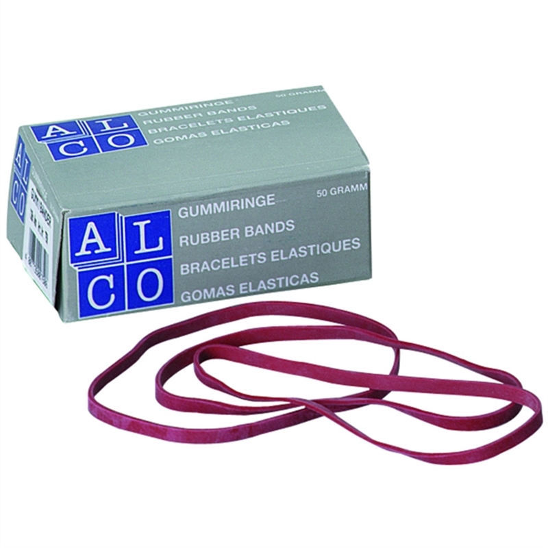 alco-gummiband-schachtel-klein-schnittbreite-5-mm-flachmass-100-mm-rot-50-g