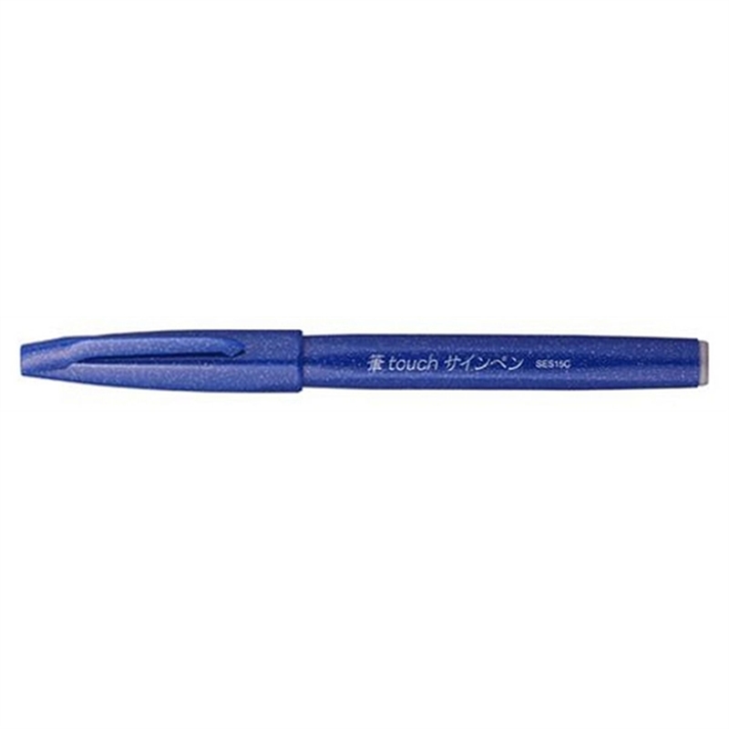 pentel-faserschreiber-sign-pen-brush-pinselspitze-blau