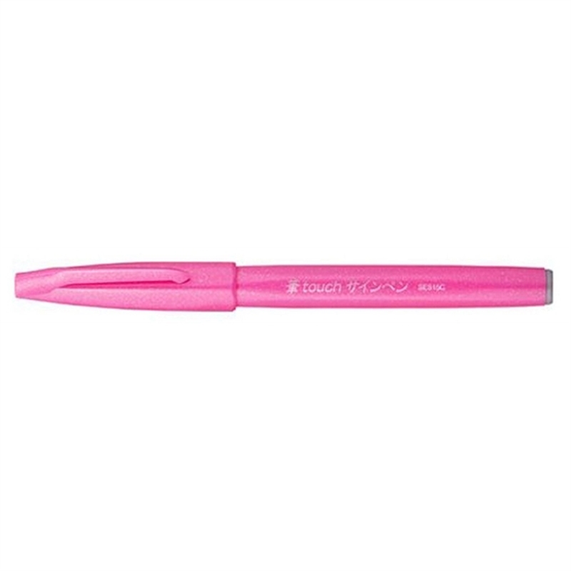pentel-faserschreiber-sign-pen-brush-pinselspitze-pink