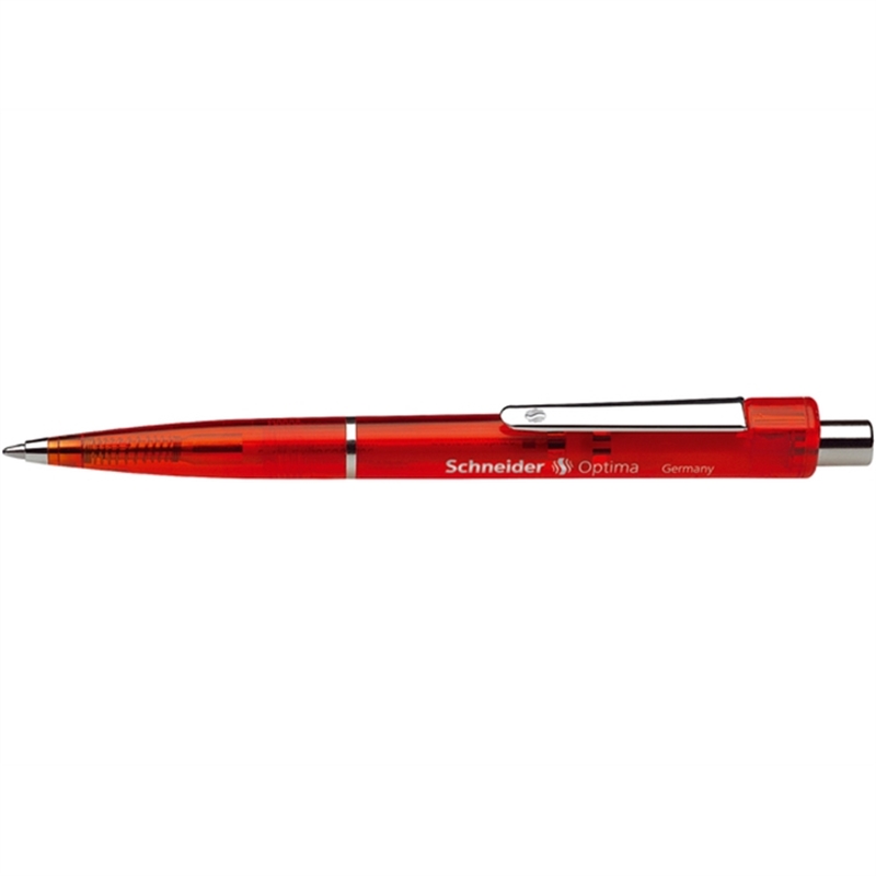 schneider-kugelschreiber-optima-druckmechanik-schaftfarbe-rot-schreibfarbe-rot