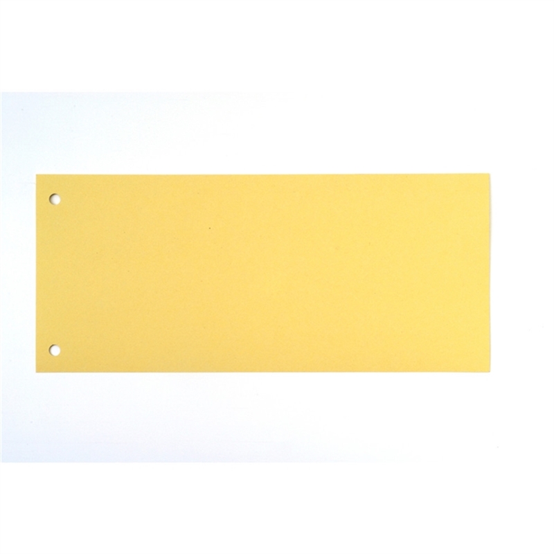 staples-trennstreifen-karton-rc-190-g/m-2fach-standardlochung-22-x-10-5-cm-gelb-100-stueck