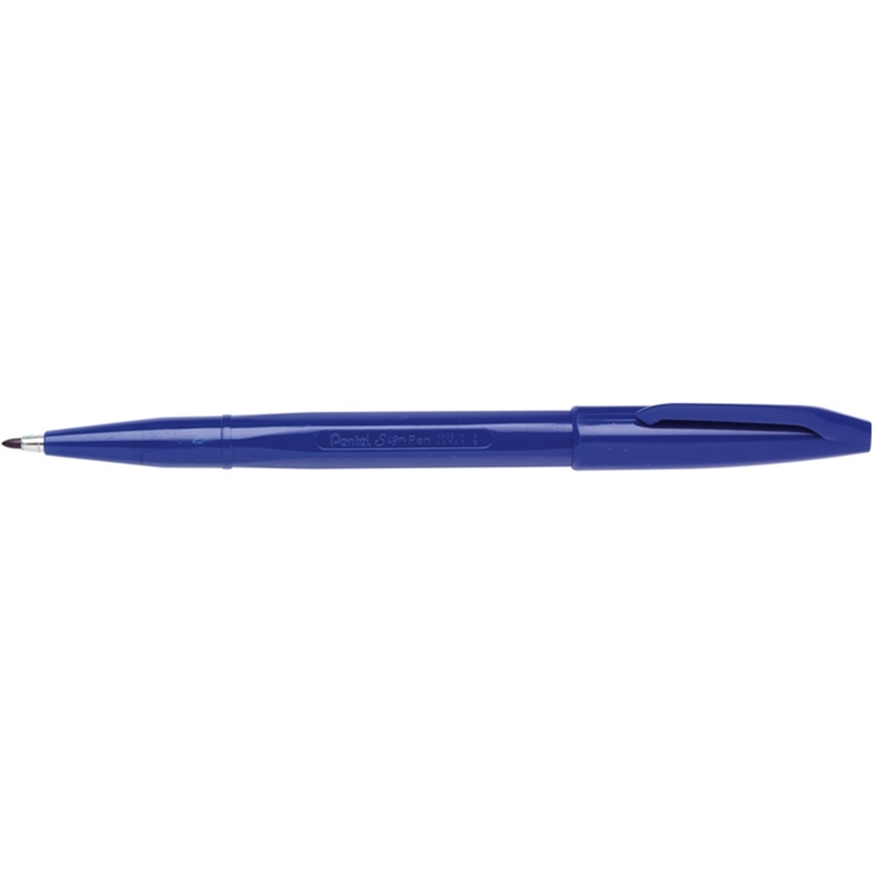 pentel-faserschreiber-sign-pen-mit-kappe-0-8-mm-schreibfarbe-blau