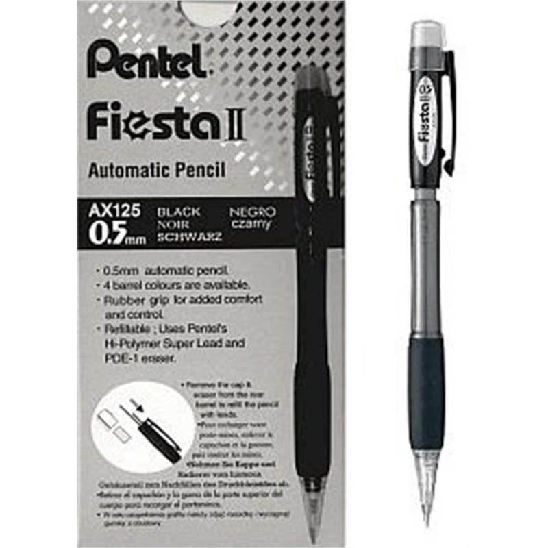 pentel-fiesta-ii-mechanical-pen-0-5mm-gum-refills