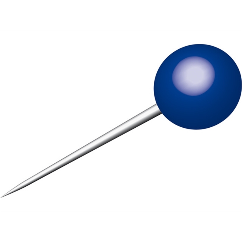 alco-markierungsnadel-rundkopf-kopfgroesse-5-mm-spitzenlaenge-16-mm-dunkelblau-100-stueck