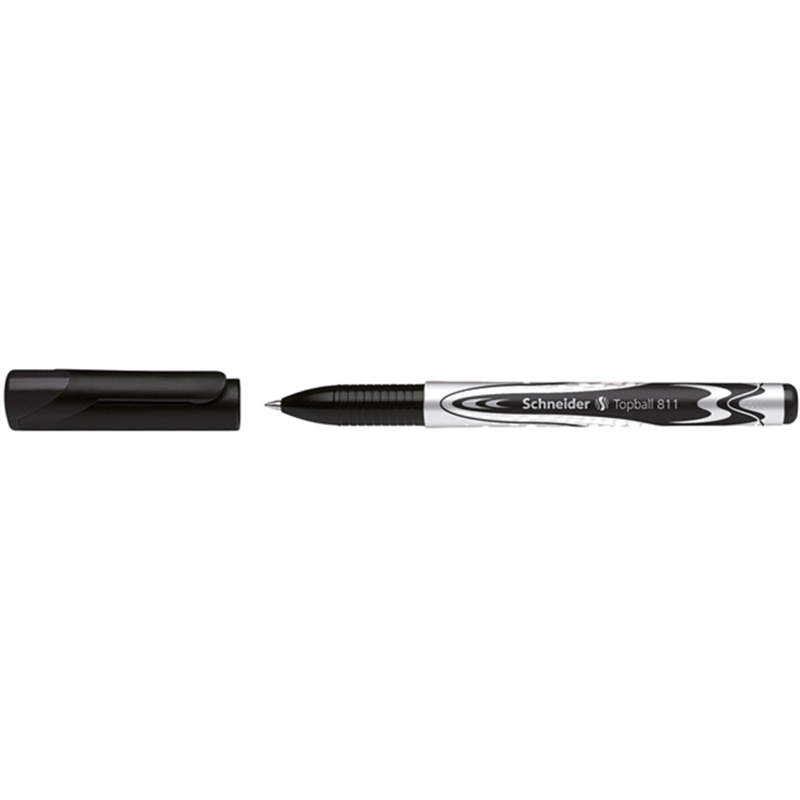 schneider-tintenkugelschreiber-topball-811-mit-kappe-0-5-mm-schreibfarbe-schwarz