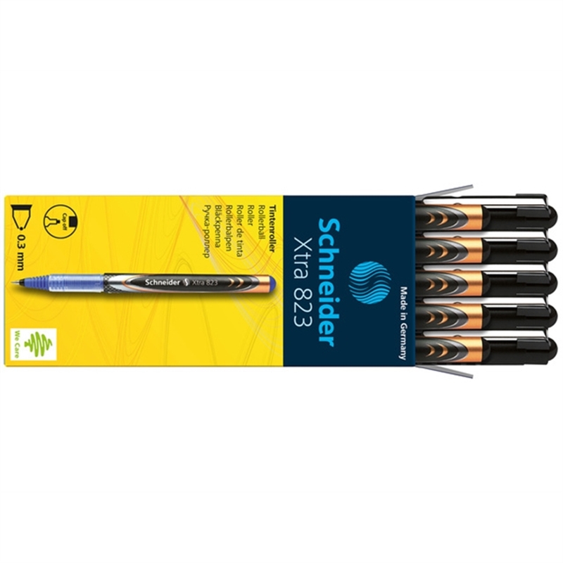 schneider-tintenkugelschreiber-xtra-823-mit-kappe-0-3-mm-schreibfarbe-schwarz