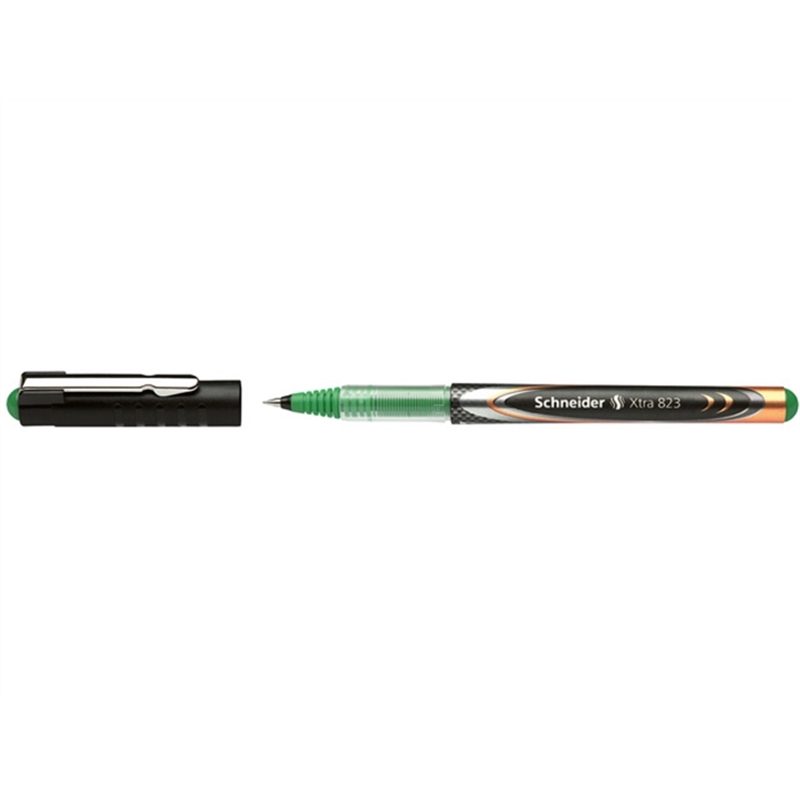 schneider-tintenkugelschreiber-xtra-823-mit-kappe-0-3-mm-schreibfarbe-gruen