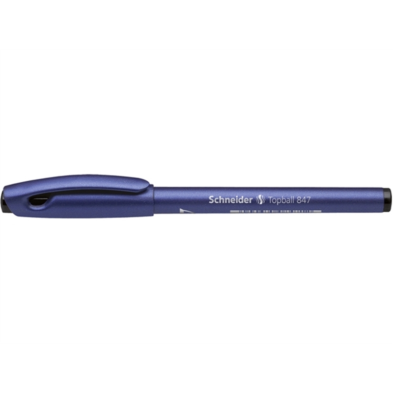 schneider-tintenkugelschreiber-topball-847-mit-kappe-0-5-mm-schaftfarbe-blau-schreibfarbe-schwarz