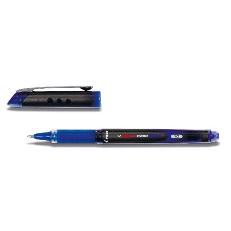 pilot-tintenkugelschreiber-v-ball-grip-bln-vbg-10-mit-kappe-0-7-mm-schreibfarbe-blau
