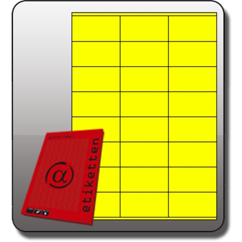 alpha-label-etikett-inkjet/laser/kopierer-auf-a4-bogen-selbstklebend-permanent-papier-70-x-36-mm-neongelb-600-stueck