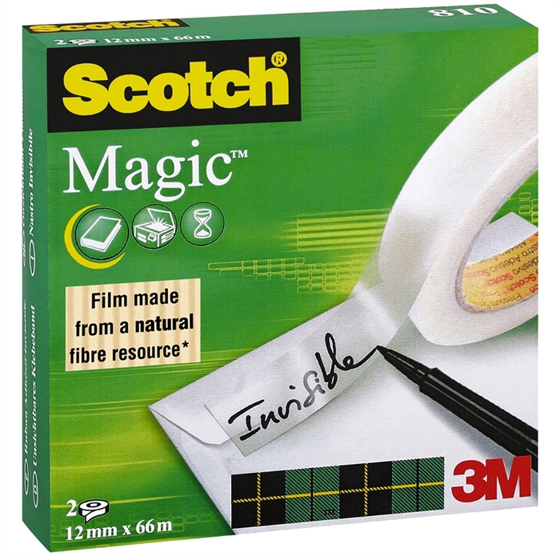 scotch-klebeband-magic-tape-810-zelluloseacetat-selbstklebend-permanent-12-mm-x-66-m-transparent-2-rollen