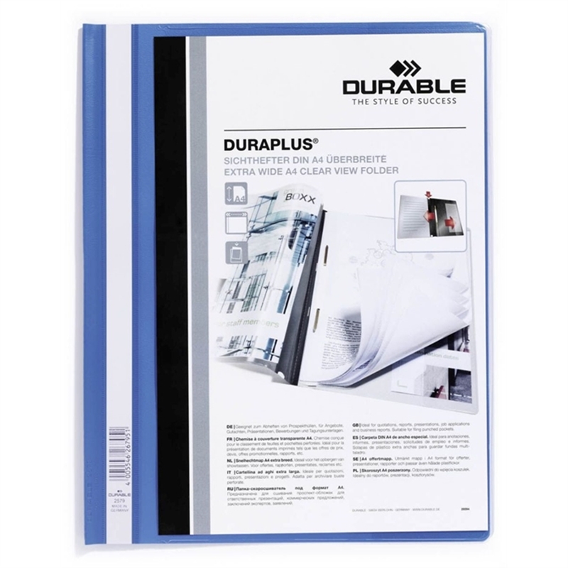 durable-schnellhefter-duraplus-hartfolie-transparenter-vorderdeckel-kaufmaennische-heftung-a4-blau