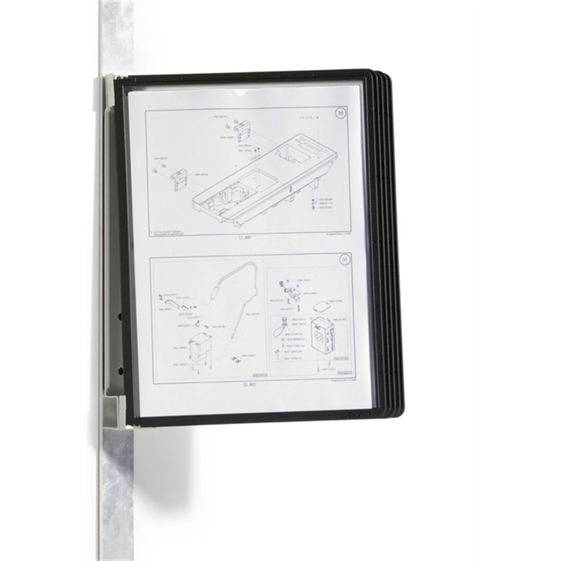 durable-sichttafelsystem-vario-magnet-wall-5-wandset-5-sichttafeln-a4-schwarz