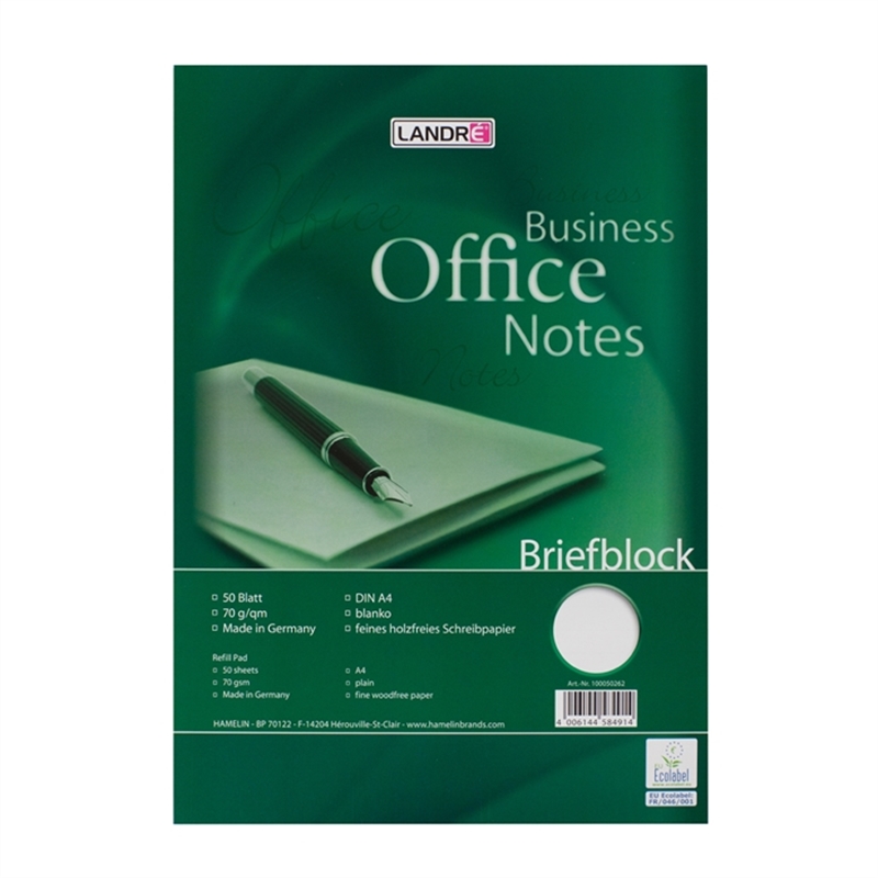landr-briefblock-office-a4-50-blatt-lineatur-20-70g/m
