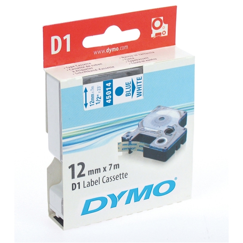 dymo-schriftbandkassette-d1-12-mm-x-7-m-blau-auf-weiss