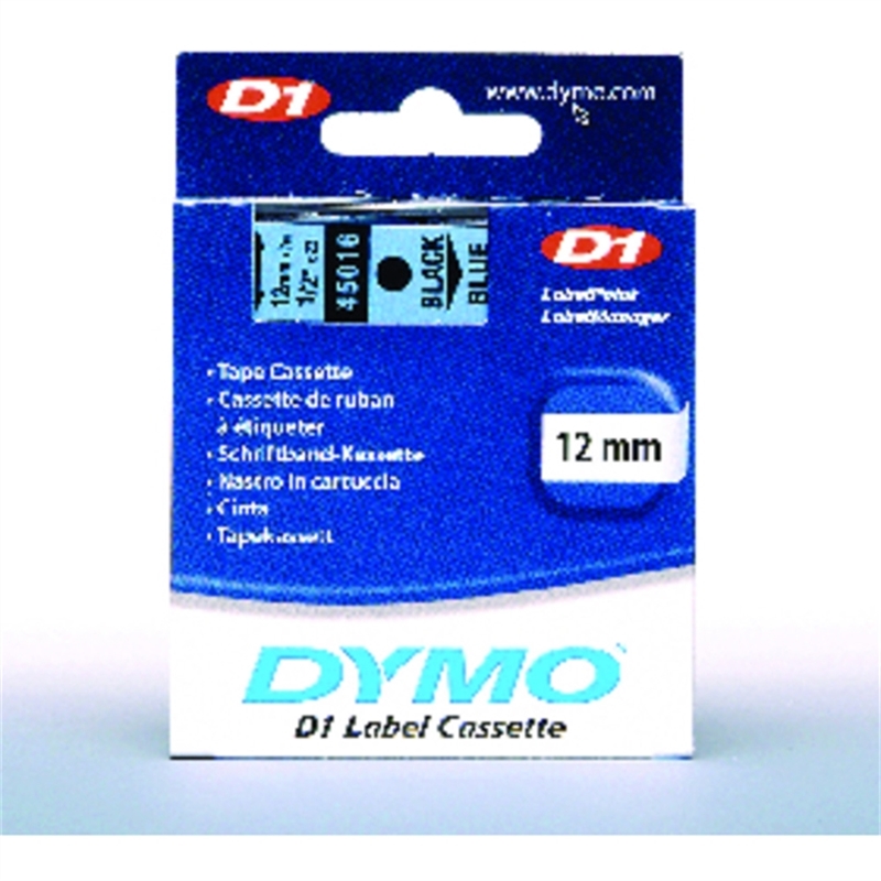 dymo-schriftbandkassette-d1-12-mm-x-7-m-schwarz-auf-blau