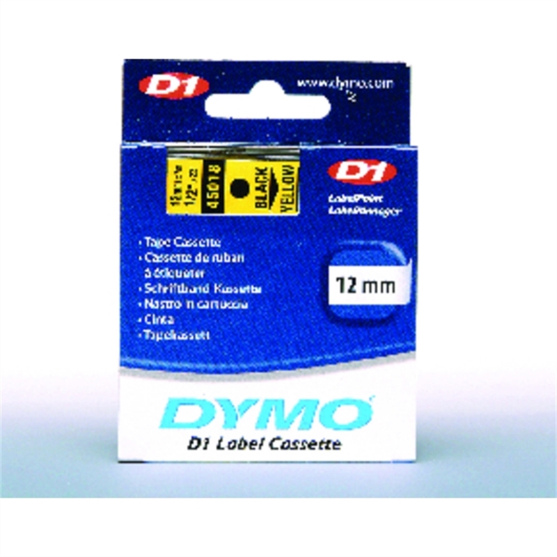 dymo-schriftbandkassette-d1-12-mm-x-7-m-schwarz-auf-gelb