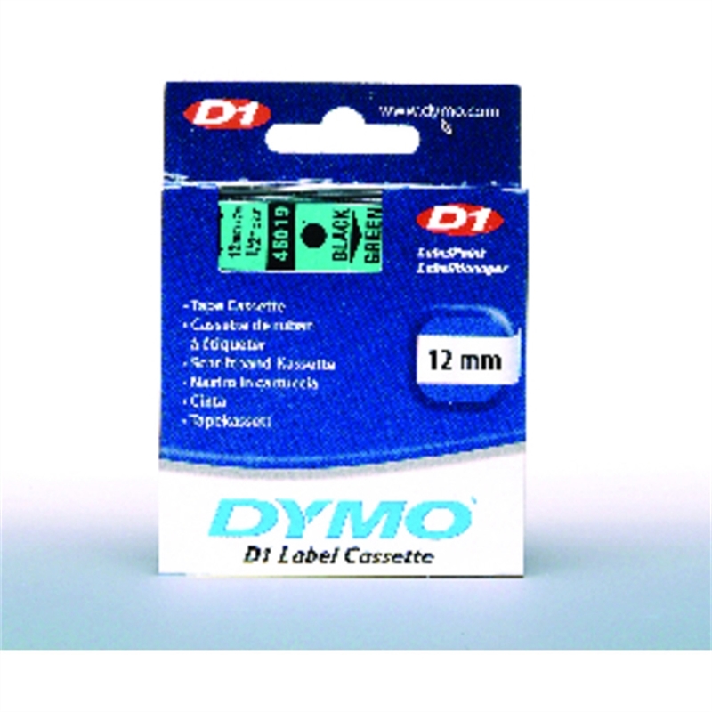 dymo-schriftbandkassette-d1-12-mm-x-7-m-schwarz-auf-gruen