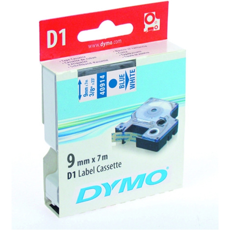 dymo-schriftbandkassette-d1-9-mm-x-7-m-blau-auf-weiss