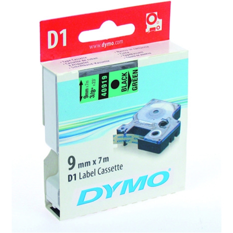 dymo-schriftbandkassette-d1-9-mm-x-7-m-schwarz-auf-gruen