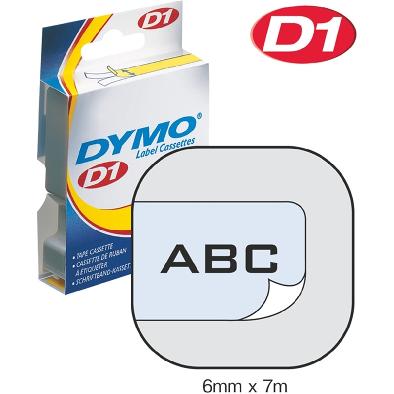 dymo-schriftbandkassette-d1-6-mm-x-7-m-schwarz-auf-farblos