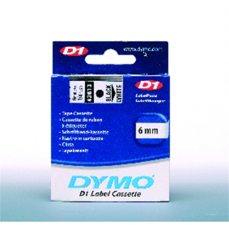dymo-schriftbandkassette-d1-6-mm-x-7-m-schwarz-auf-weiss