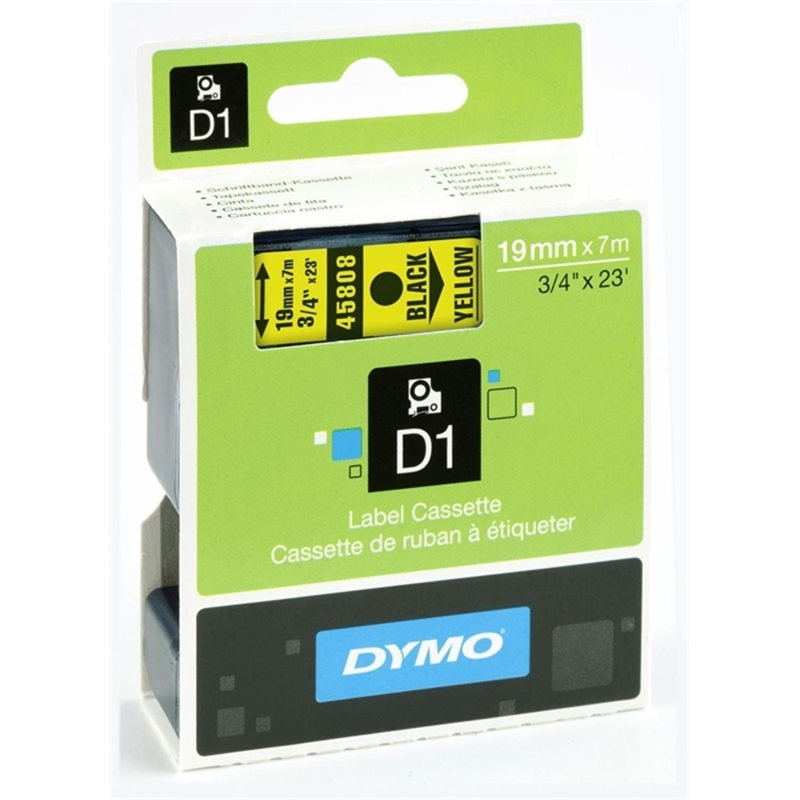 dymo-schriftbandkassette-d1-19-mm-x-7-m-schwarz-auf-gelb